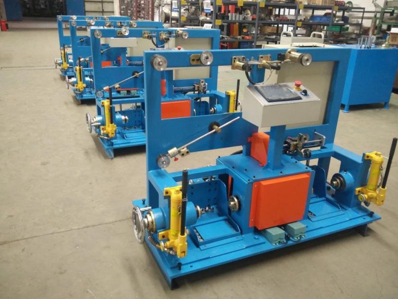 Core Wire Double Shaft Active Rewinding Winding Cable Copper Twisting Twist Twister Extrusion Machine