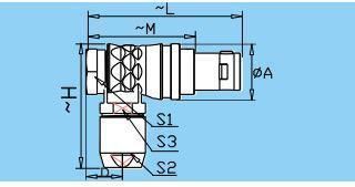 Qm B Series Thg Angled Plug M12 Push Pull RJ45 M12 Connector Banana Plug Socket Terminal Connector