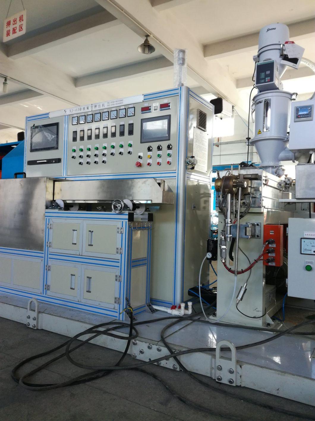 Superfine Teflon Coaxial Cable Extrusion Line