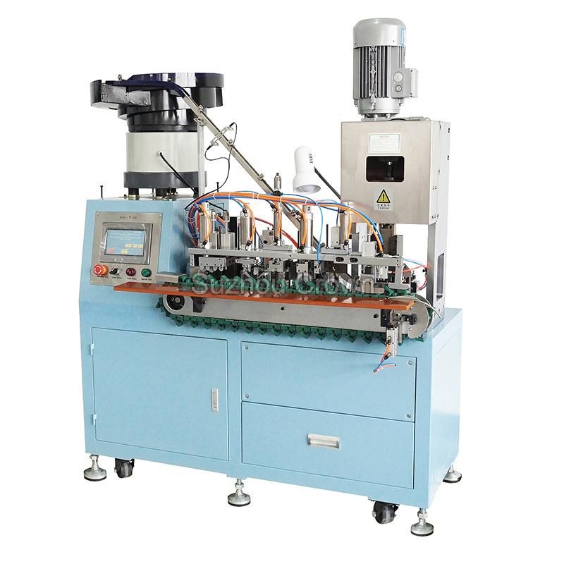 Automatic Pressterminal Plug Riveting Machine 2pin/3pin Power Plug Crimping Machine