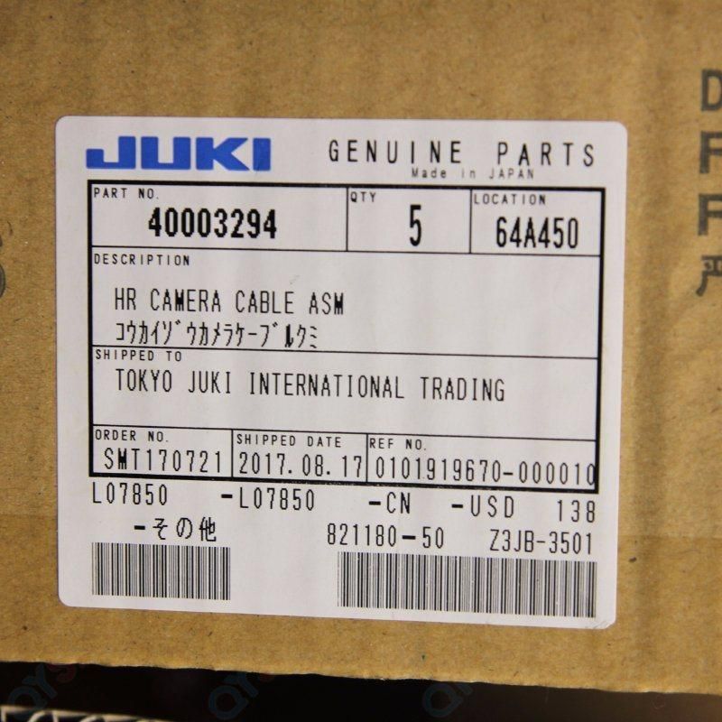 SMT Original Juki Hr Camera Cable Asm 40003294