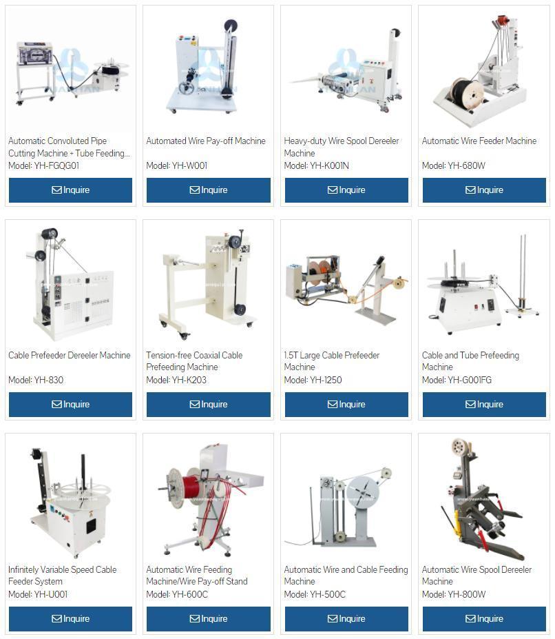 Yh-680W Automatic Wire Feeder Machine Delivers The Wire Feeding Wire and Cable Prefeeding Machine