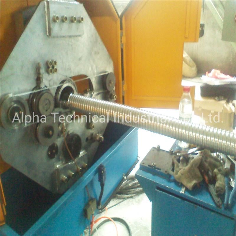 High Speed Steel Strip Interlock Cable Armoring Machine