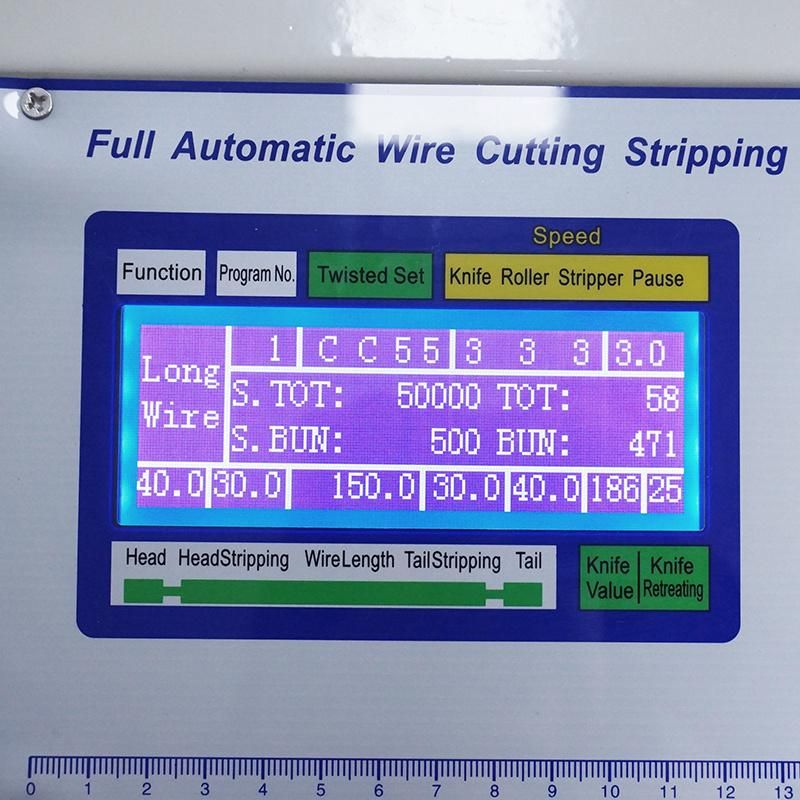 Electric Automatic Multi Cores Sheathed Cable Cutting and Inner Core Stripping Machine