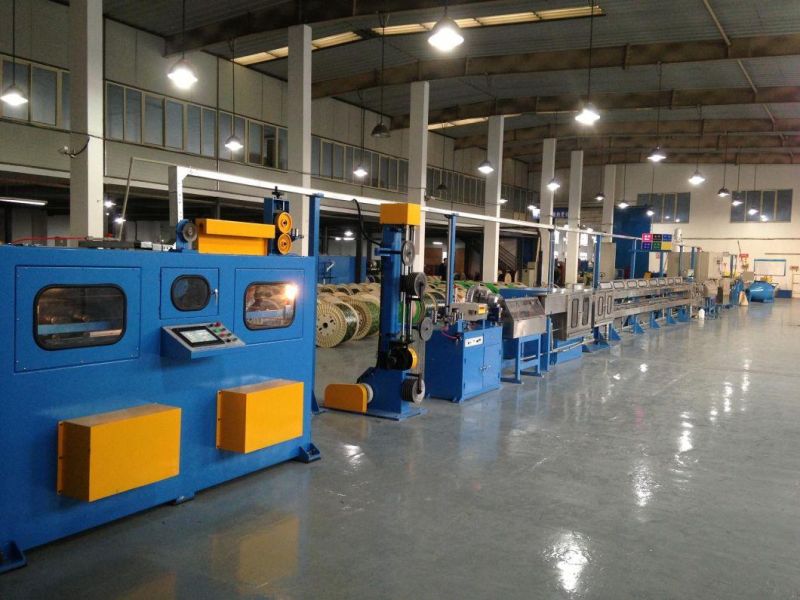 Copper Tinned Cable Wire Plastic Extrusion Extruder Twister Bunching Buncher Winding Drawing Stranding Coiling Making Doule Twist Cutting Recycling Machine