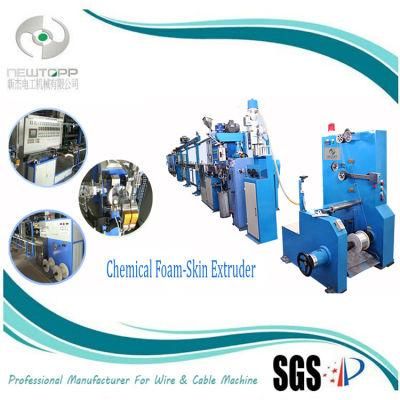 Chemical Foaming Extrusion Production Line for High Frequency Cable Machine