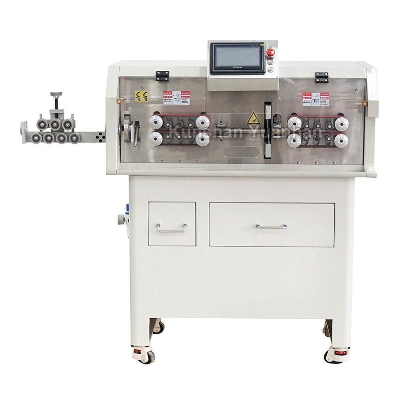 Fully Automatic Jacket Cable Peeling Machine PVC Cable Cutting and Stripping Machine China