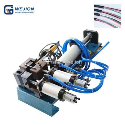 pneumatic wire stripper machine of semi-automatic cable stripping wire cutting