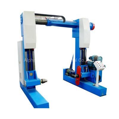 Reel Cable Sheath Extrusion Pay - off Takeup Machine, TPU Wire Coaxial Cable Pay off Machine!