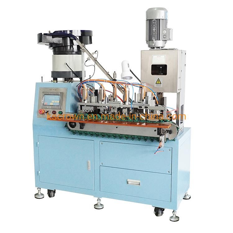 Automatic Sheath Wire Crimping Machine for 2 Pin Euro Plug