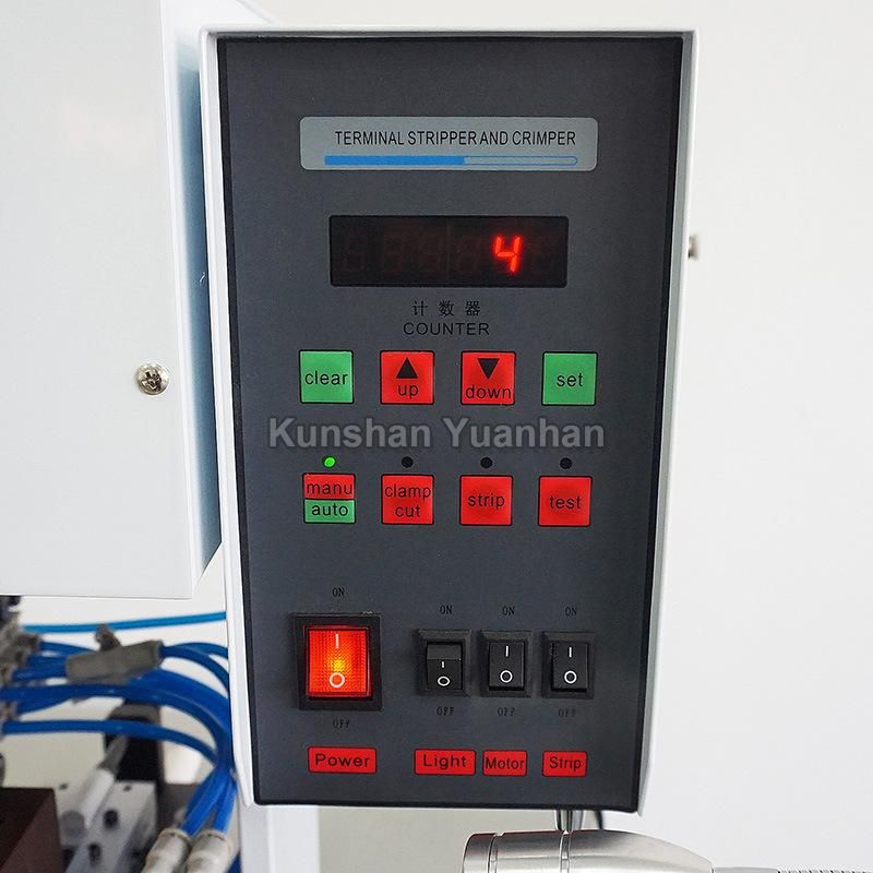 High Speed Cable Sheath Stripping and Terminal Crimping Machine