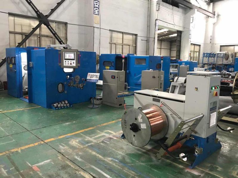 Copper Wire Cable Electrical Core Wire Double Twist Winding Drawing Recycling Making Tubular Stranding Extrusion Extruder Twist Double Twisting Cutting Machine