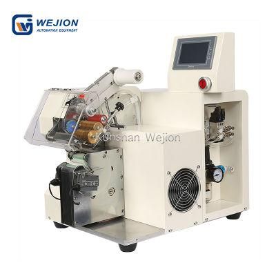 WJ1212 automatic motor wire coil table fan thread ptfe tape seal winding machine