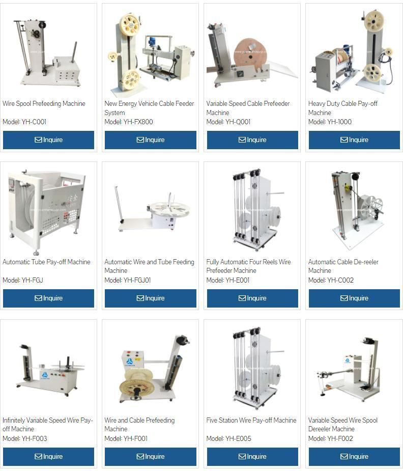 Yh-680W Automatic Wire Feeder Machine Delivers The Wire Feeding Wire and Cable Prefeeding Machine