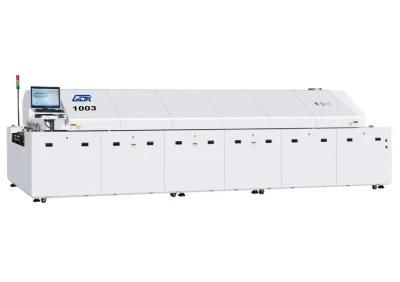SMT Assembly Line PCB Soldering Machine 10 Zones Monorail Air Reflow Oven Gdk-1003
