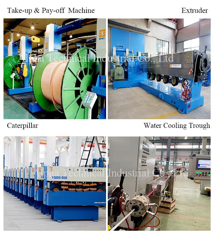 Low Loss 1 / 2 Coaxial Cables Extrusion Machine Line, Automotive Digital Electricity Electronic Wire Insulation Line!