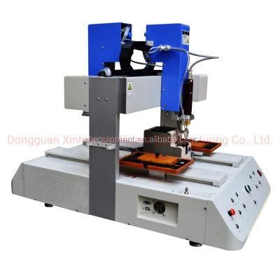 Semiautomatic ISO Approved Xinhua Packing Film Wooden Case PU Spray Auto Locking Screw Machine