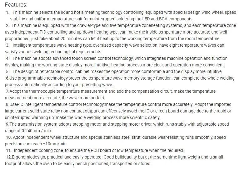 Updated New T960s Infrared IC Heater Reflow Oven Machine