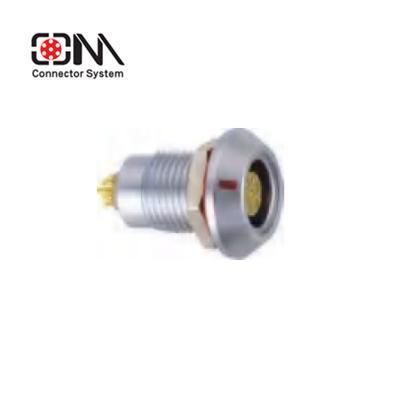 Qm B Series Mgg Socket Metal Push Pull M12 RJ45 M12 Connector Banana Plug Socket Terminal Connector