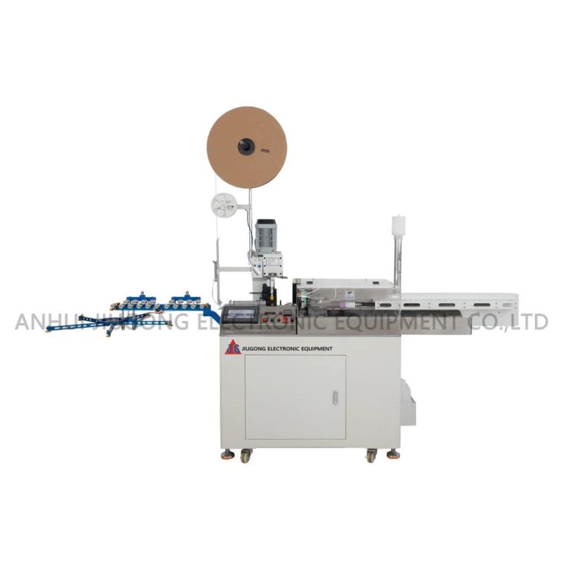 Fully Automatic Five Wires Stripping Twisting Soldering Crimping Machine