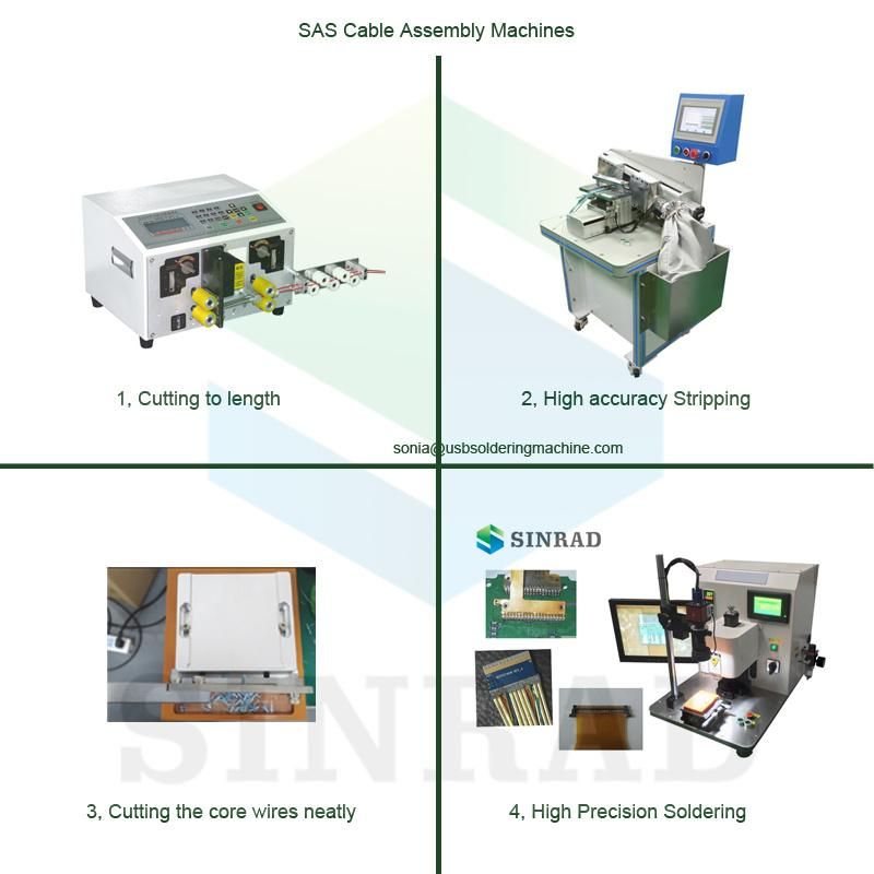 Micro Coax Thin Coaxial Cable Stripping Machine