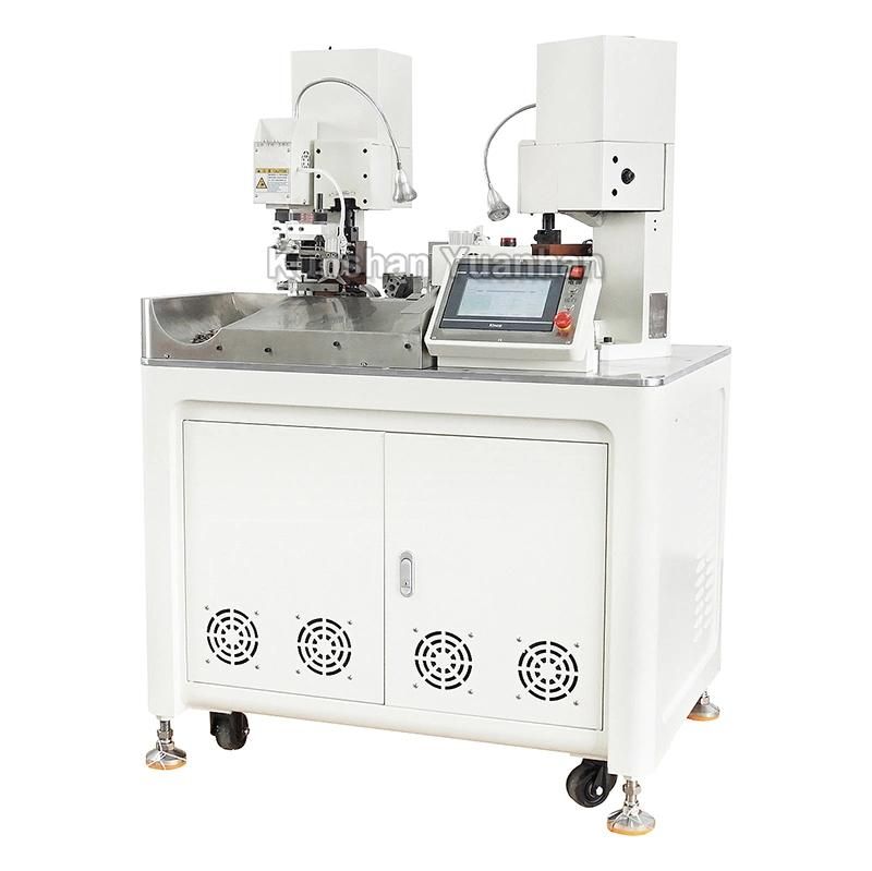 Full Automatic Electronic Cable Wire Cutting Stripping Crimping Terminal Crimping Machine/Double Ends Servo Motor Crimping Machine