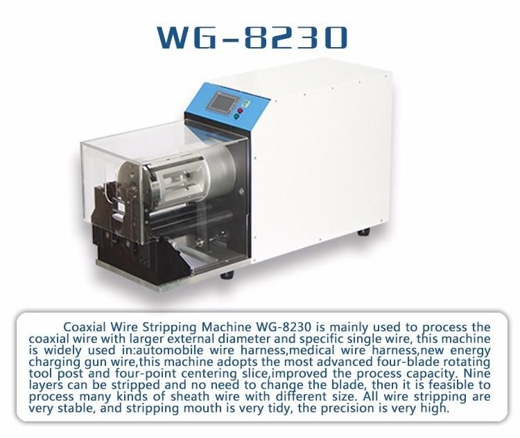 Semi-Automatic Coaxial Cable Wire Stripping Machine / Wire Stripper / Cable Stripper/ Max. Diameter 30 mm (WG-8230)