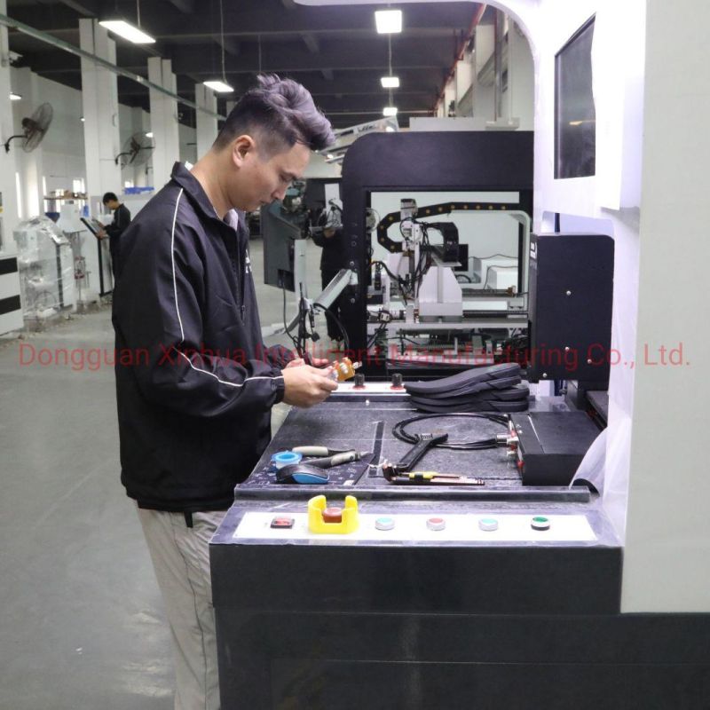 Xinhua Normal Precision Packing Film and Foam Customized Wooden Box Gluing Glue Dispenser Machine