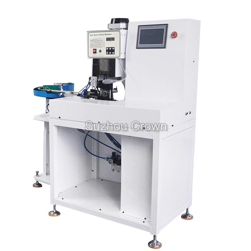 Tubular Terminal Stripping and Crimping Machine with Vibrating Feeding