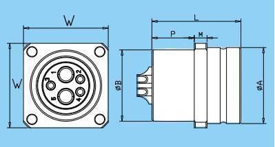 Qm F Series Mfn Flange Fixed-Socket Glue Dispenser Push-Pull RJ45 M12 Connector Banana Plug Socket Terminal Connector