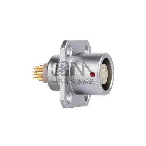 Qm K Series Zdg Flange-Fixed Socket Waterproof Cable Push-Pull RJ45 M12 Connector Banana Plug Socket Terminal Connector