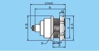 Qm K Series Zeg Fixed-Socket Glue Dispenser Push Pull RJ45 M12 Connector Banana Plug Socket Terminal Connector