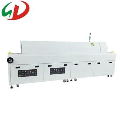 6 Zones Reflow Soldering Oven LED Light PCB SMT Reflow Oven