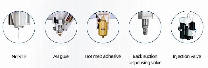 Desktop 4-Axis Two-Component Fluid Dispensing Robot with Enclosure and Monitor