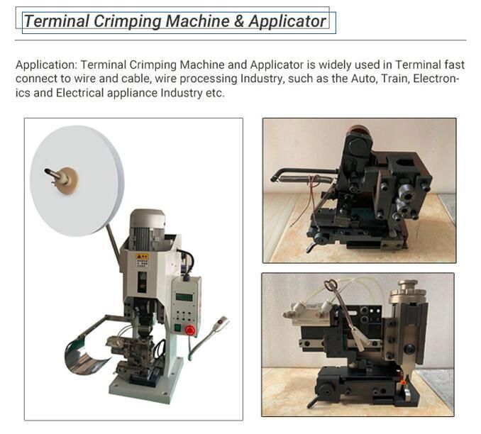 High Precise Pneumatic Automatic Applicator Die 40mm Stroke End-Feed Applicator Terminal Wire Crimping Die