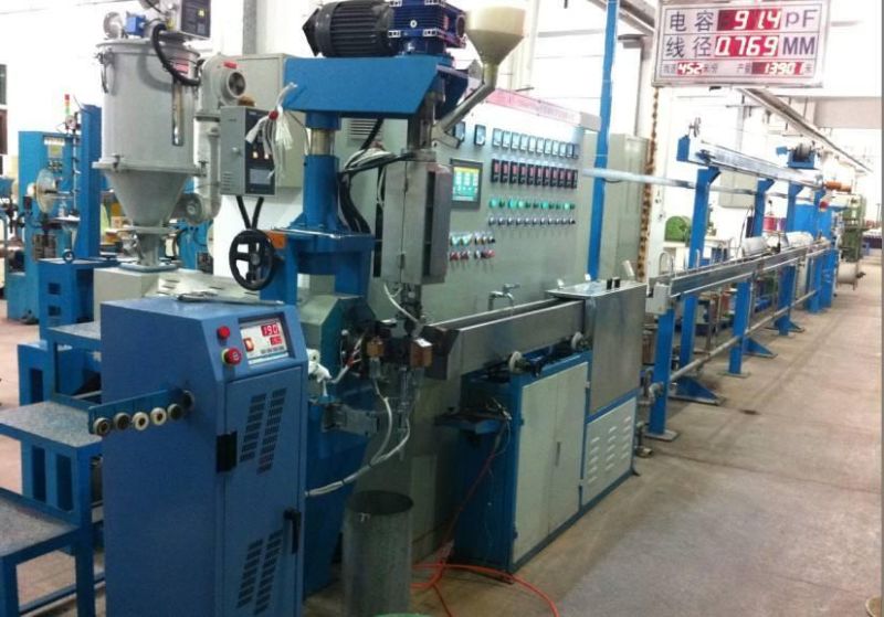 Energy Saving PVC Cable Extrusion Plant/High-Speed PE Wire Extrusion Machine/ Ce UL Certificaiton Wire Cable Extruder Extrusion Line