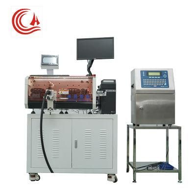 Hc-608f3 Automatic Wire Stripping Machine Connect with Wire Printer Machine