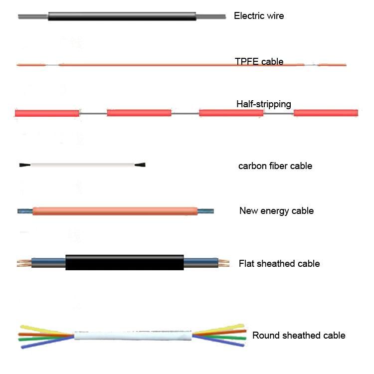 Long Stripping Length Round Sheath Flat Sheathed Cable Cutting Stripping Machine