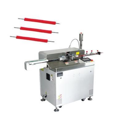 Fully Automatic Cutting Wire Stripping Twisting Double-Head DIP Tin Soldering Machine
