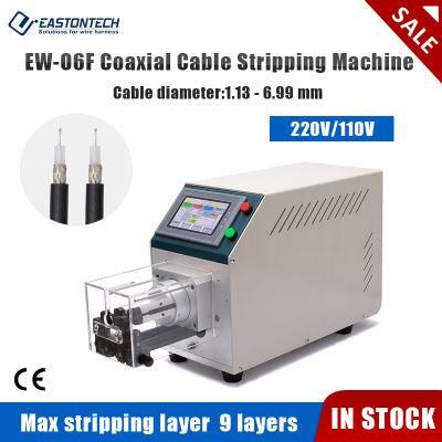 Eastontech Ew-06f Semi Automatic Pedal Start Version Rotary Coaxial Wire Stripping Machine Coax Cable Stripper