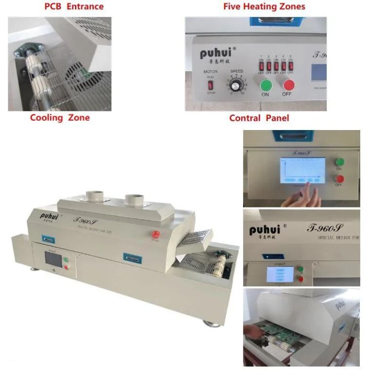 SMT Solder in Benchtop, Infrared Channel Reflow Oven T960s