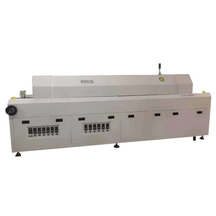 Six Heatingf Zones PCB Welding Machine (SMT infrared conveyor reflow oven) Used Reflow Oven for PCB Mounting Machine
