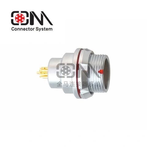 Qm F Series Zln Straight-Socket Glue Dispenser Push Pull RJ45 M12 Connector Banana Plug Socket Terminal Connector