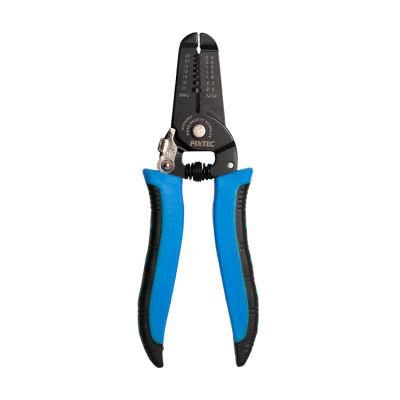 Fixtec Professional Crimping Tool 7&quot; 50# Multi-Tool Wire Stripper Pliers