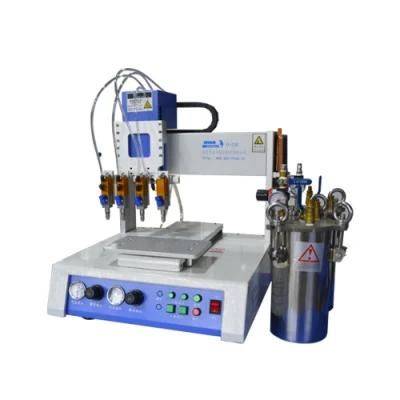 0.03mm Xinhua Wooden Case Epoxy Resin Production Auto Dispenser Machine with PSE