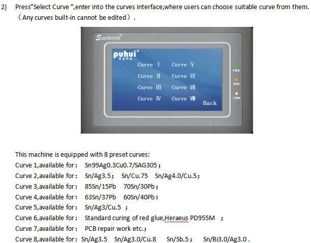 Newly Research and Development Design Curveand Constant Timing Reflow Oven T-937s