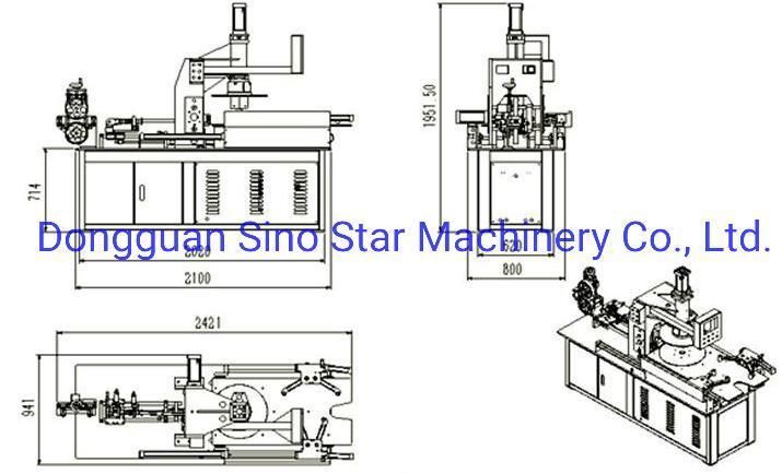 Fully Automatic Coiling Rolling Winding Machine for Flexible Round Cables
