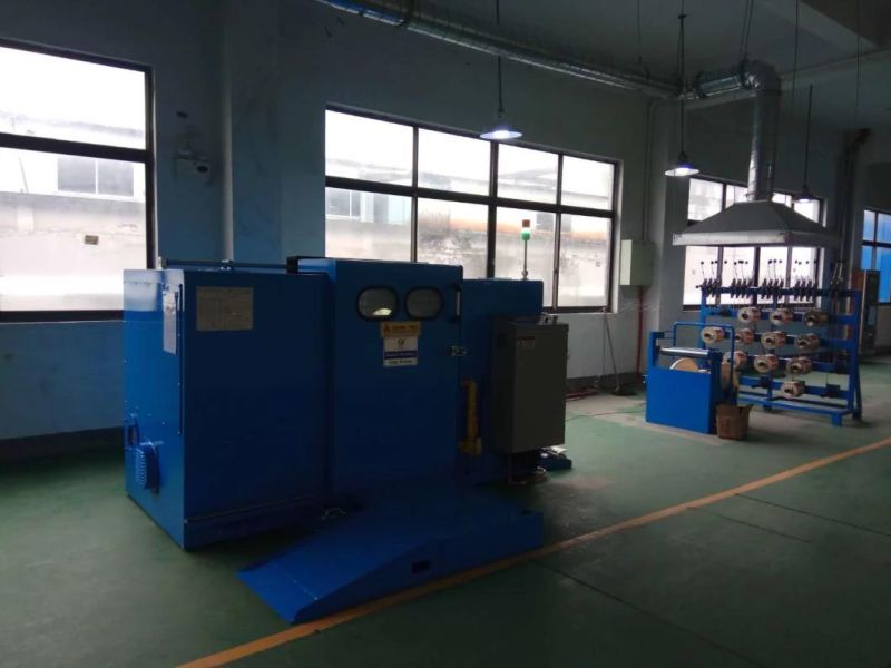 High Speed Double Twist Winding Cutting Extrusion Bunching 0.05-2.5sq mm Wire 500p Bobbin Twisting PLC Control Computer Type Machine