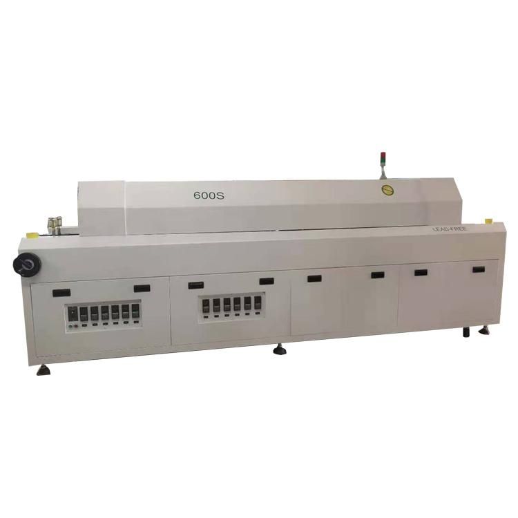 LED Reflow Oven SMT, Desk and Conveyor SMT Reflow Oven 6 Zones Reflow Soldering Manufacturer