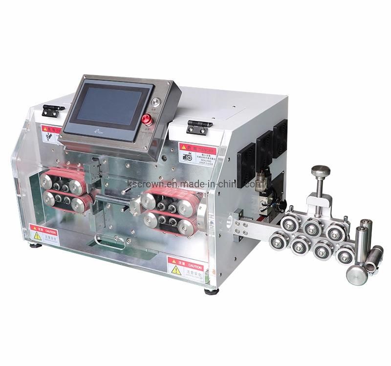 Multicore Wire Outer Jacket and Inner Core Cut Strip Machine